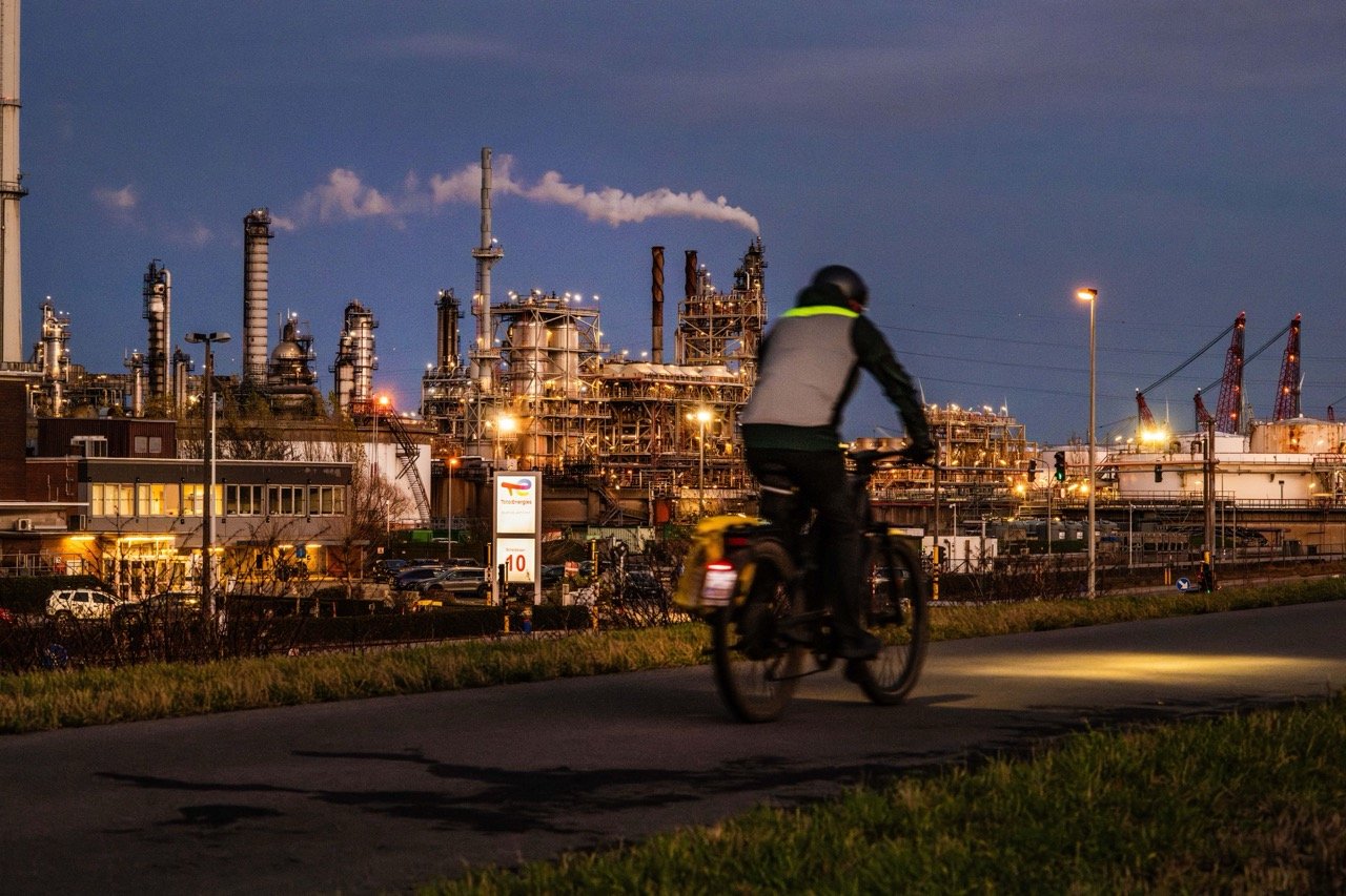 Chemie-industrie in de Antwerpse haven.