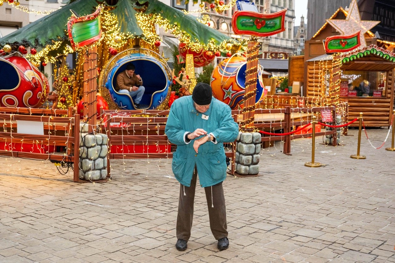 Kerstmarkt ofte Winterfeest in Gent.