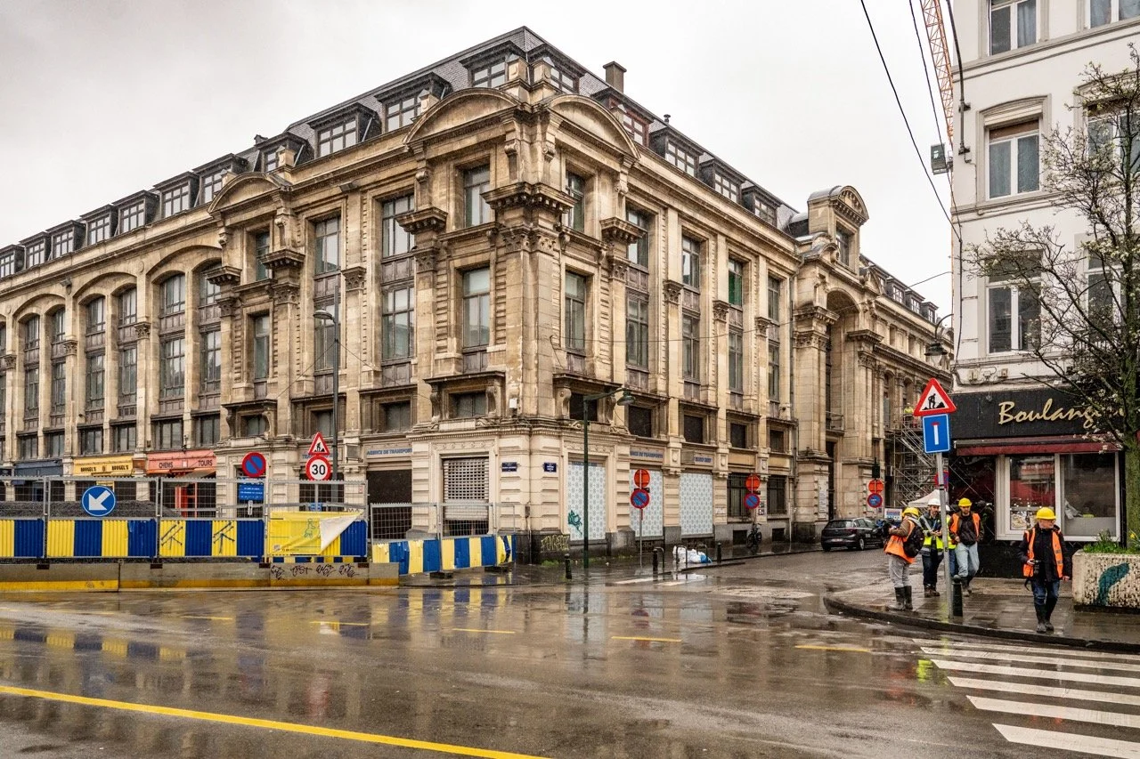 Werfbezoek nieuwe metro station Toots Thielemans.