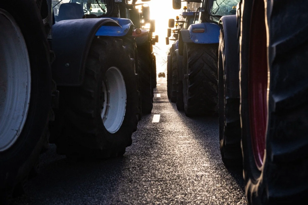 Boerenprotest in Gent.