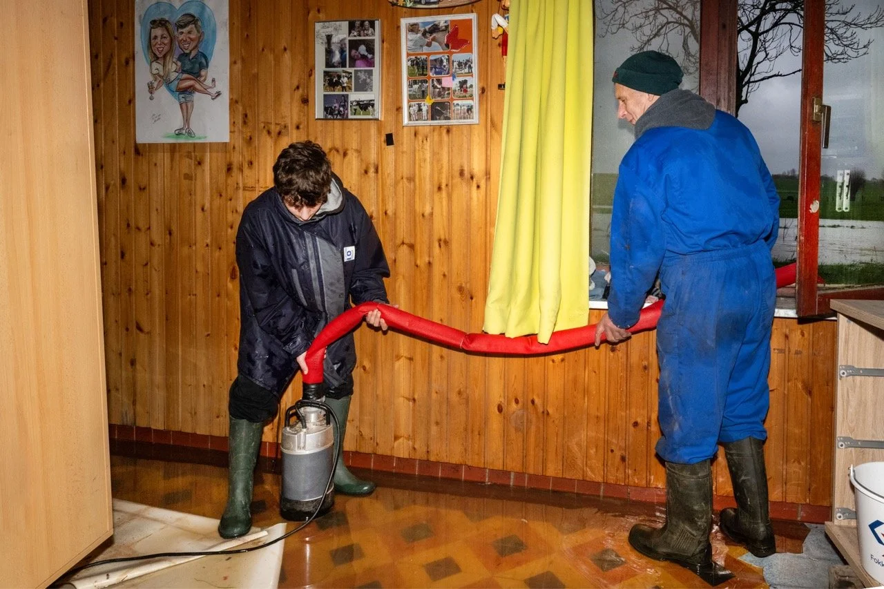 Overstromingen in de Denderstreek.
