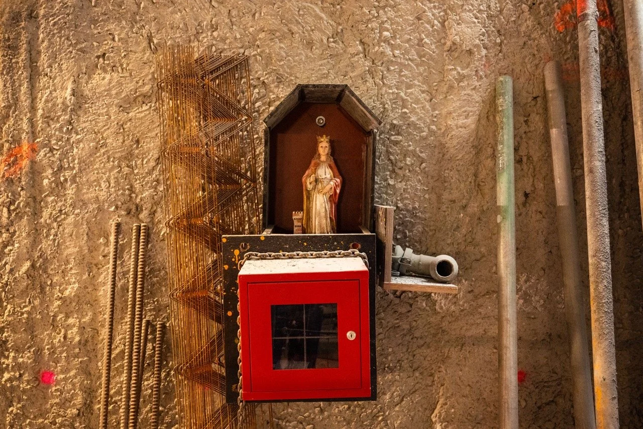 Werfbezoek nieuwe metro station Toots Thielemans.