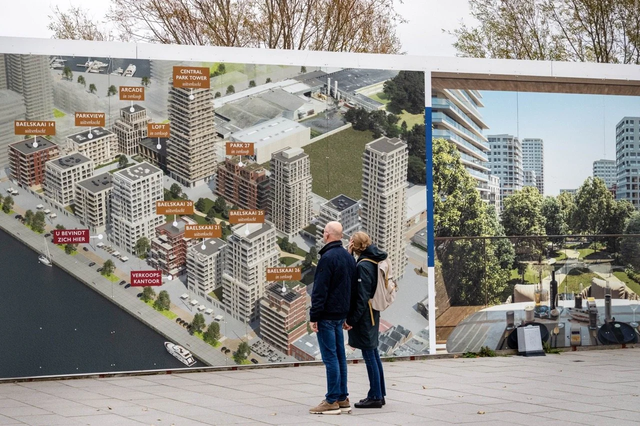 Jachthaven van Oostende is leeg.