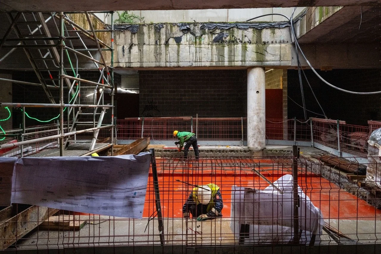 Werfbezoek nieuwe metro station Toots Thielemans.