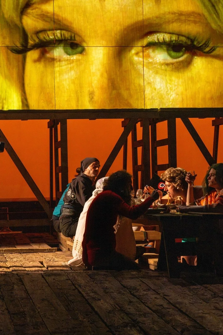 Spaghettiwestern, rehearsal, Toneelhuis production.