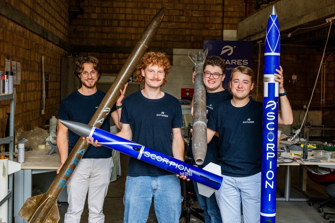 Studentenclub bouwt raket.