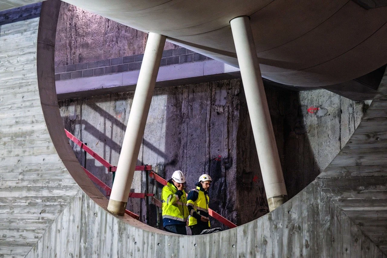 Werfbezoek nieuwe metro station Toots Thielemans.
