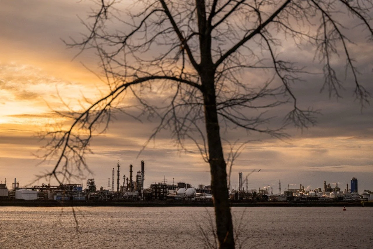 Chemie-industrie in de Antwerpse haven.