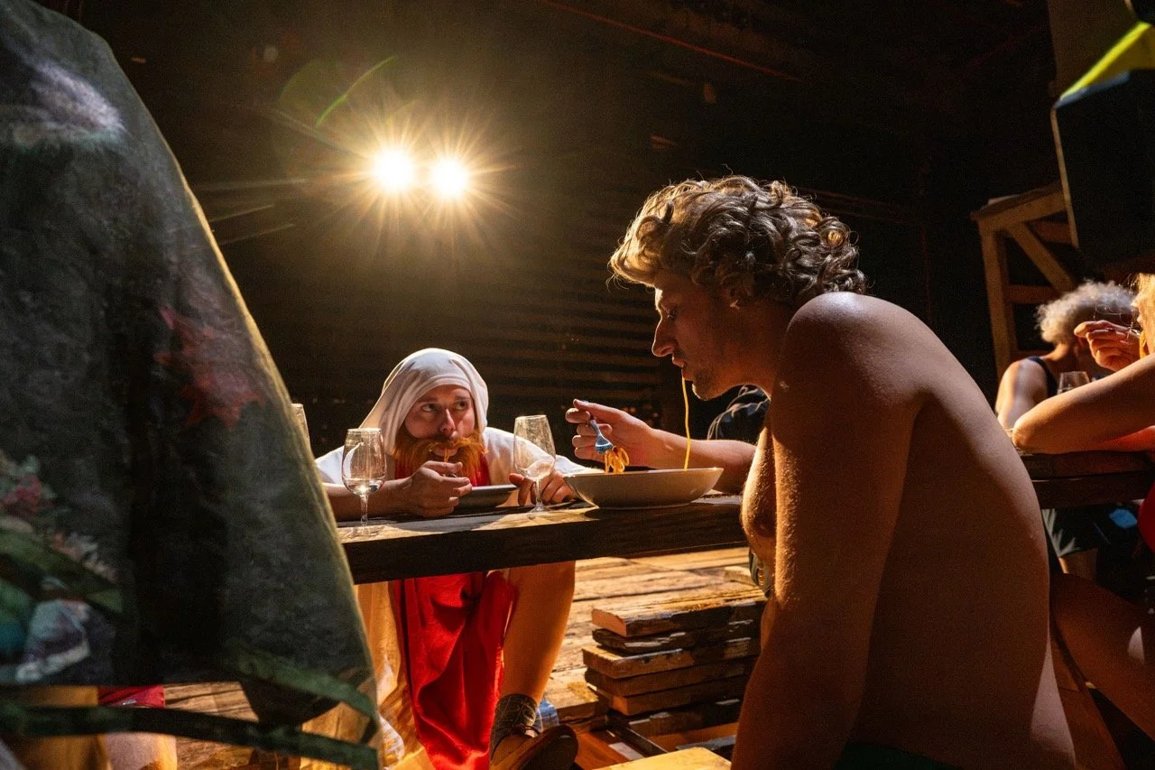 Spaghettiwestern, rehearsal, Toneelhuis production.
