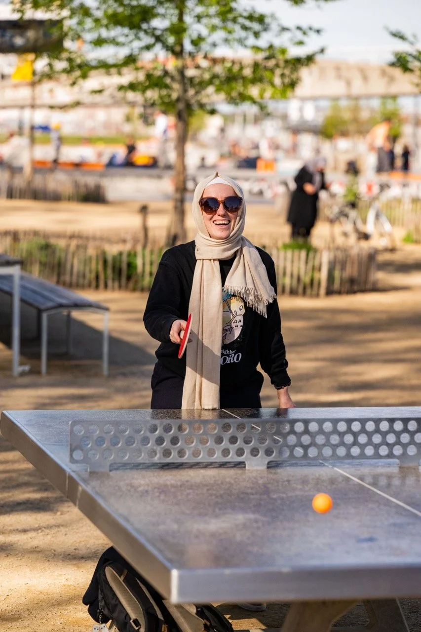 Pingpong in Brussel.