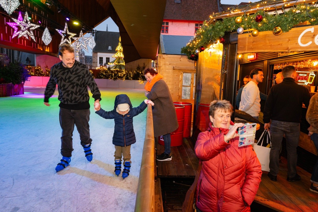 Kerstmarkt ofte Winterfeest in Gent.