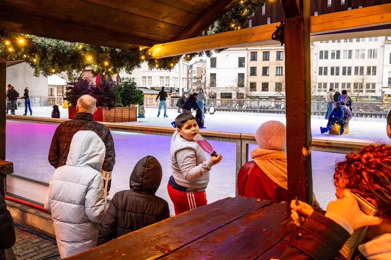 Kerstmarkt ofte Winterfeest in Gent.