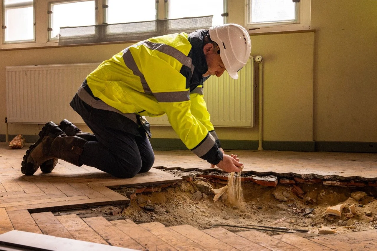 Werfbezoek nieuwe metro station Toots Thielemans.