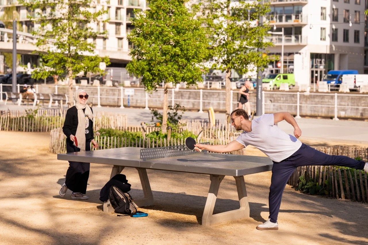 Pingpong in Brussel.
