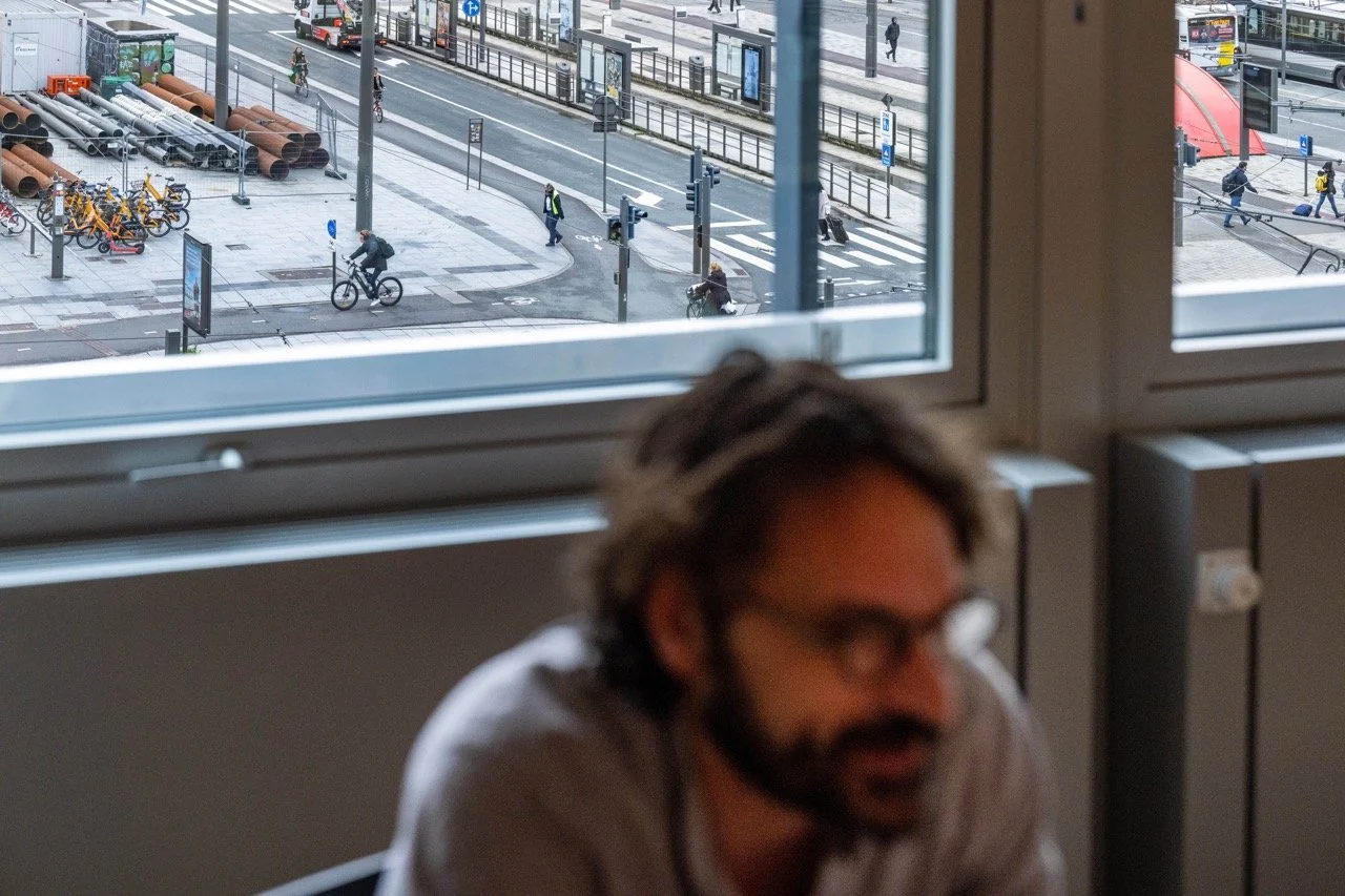 Voetgangers vs fietsers.