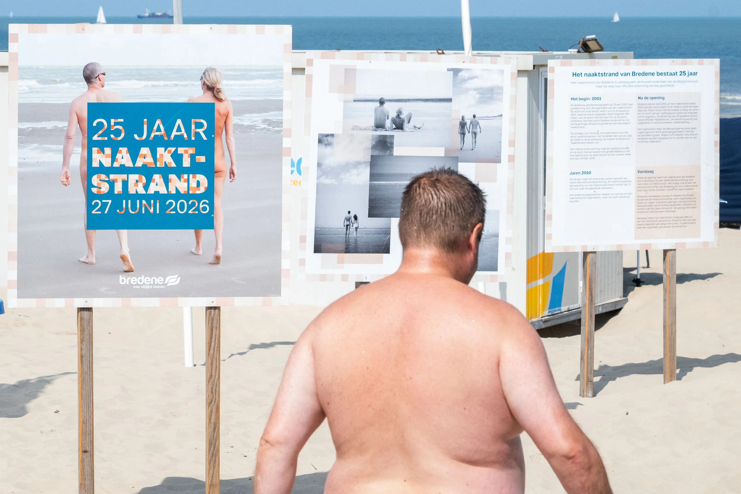 naaktstrand van Bredene.
