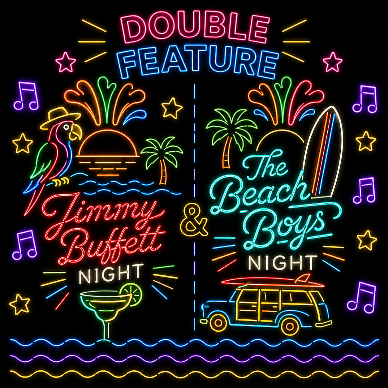 Double Feature Night - Jimmy Buffett & The Beach Boys