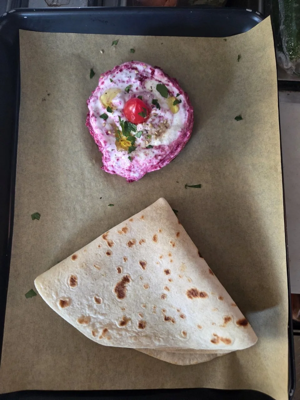 Beet Spread with Piadina Flatbread