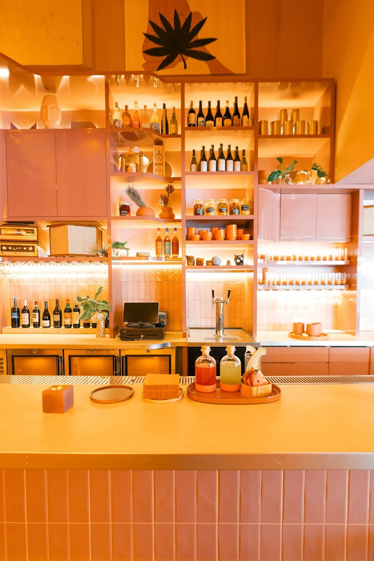A fully merchandised Food Hall Stall