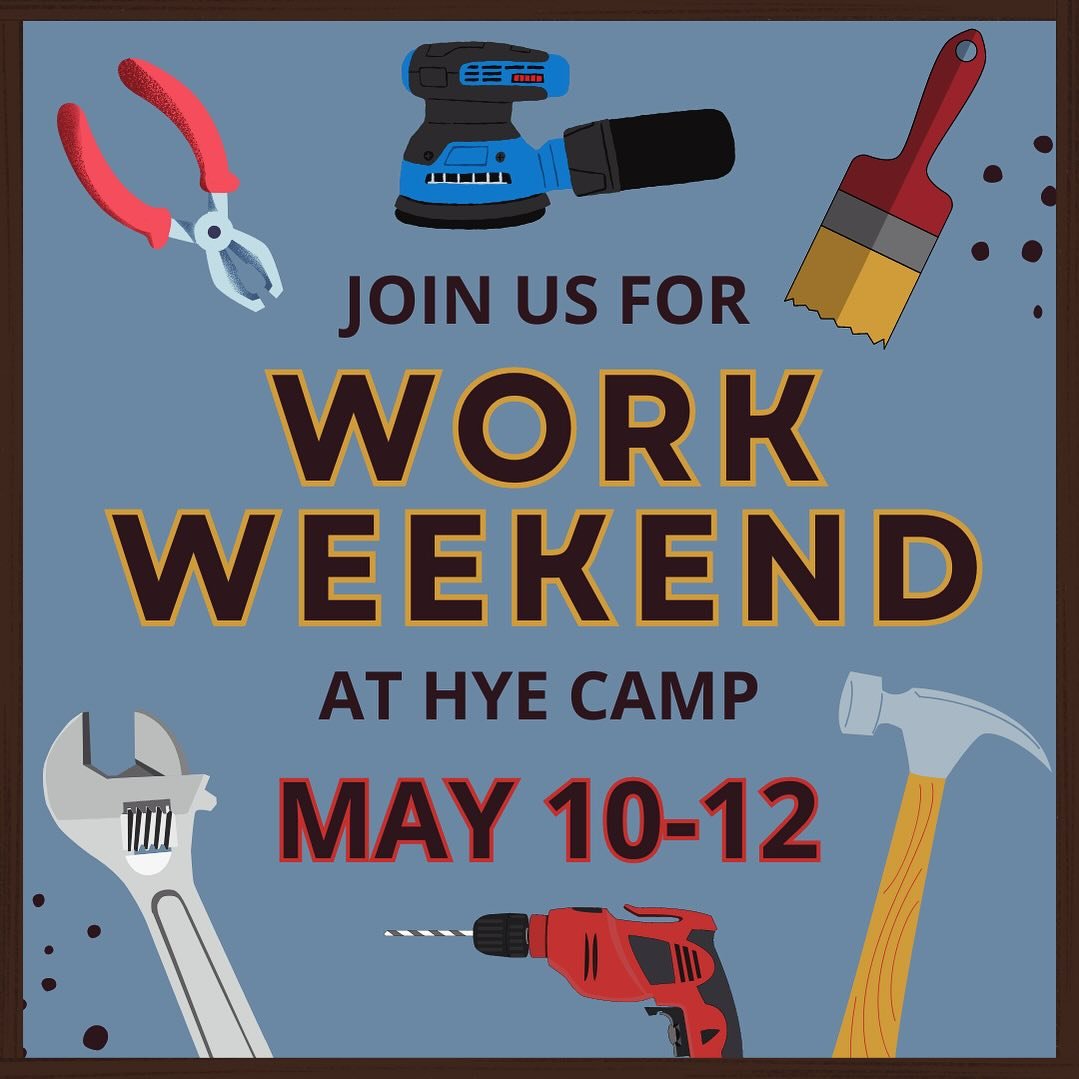 As the weather gets warmer, we are now starting to get ready for our Camp season! Sign up with the link in our bio!
​
Join us for a WORK WEEKEND during MAY 10-12 to fix, upgrade, and improve our property! All skill levels are welcome! We have several