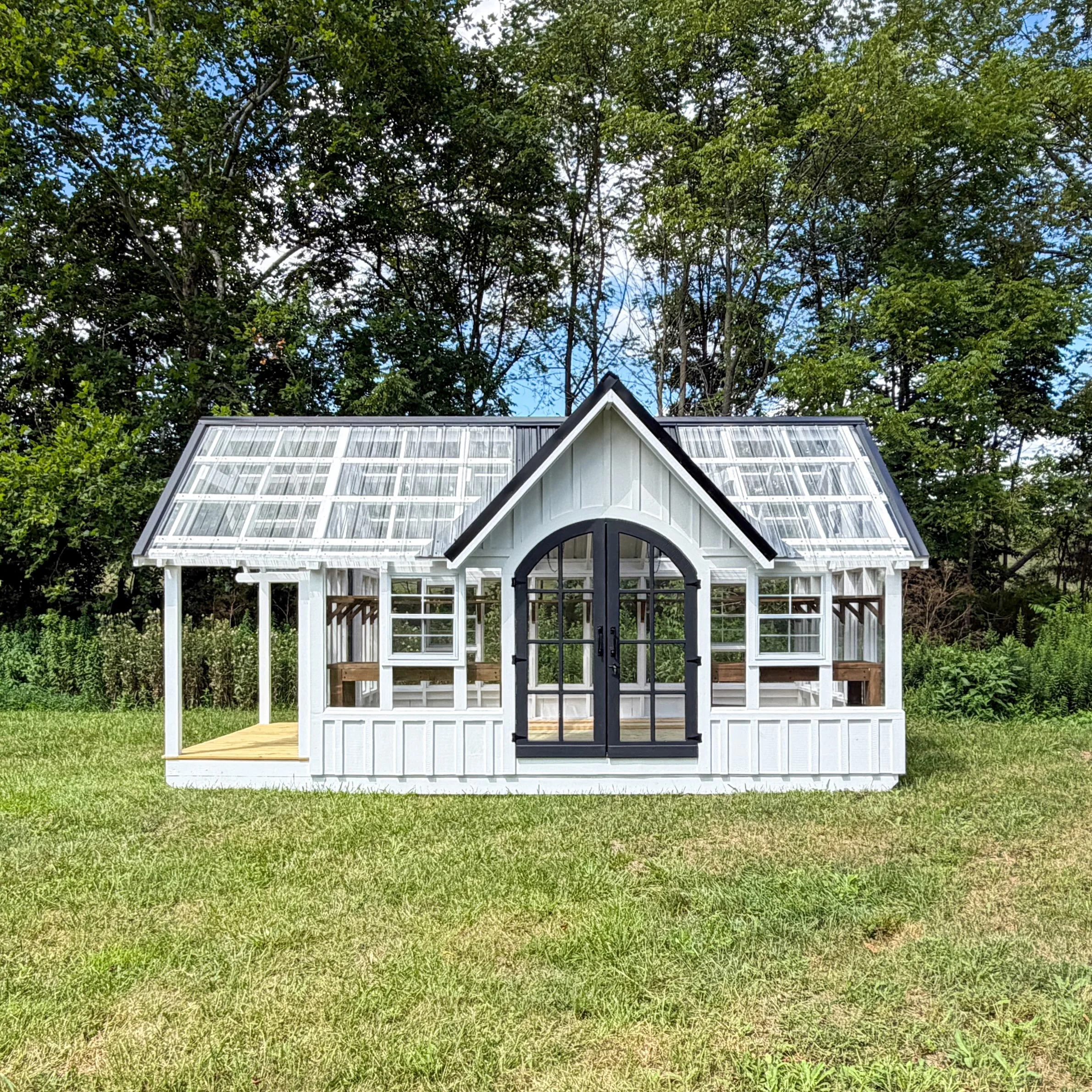 🌱 I know&hellip; when you see this greenhouse you&rsquo;re immediately inspired&hellip; inspired to send it to your honey and beg for a backyard upgrade!

10&rsquo; x 20&rsquo; total (10 x 16&rsquo;, 4&rsquo; porch) | email to order: build@truecraft