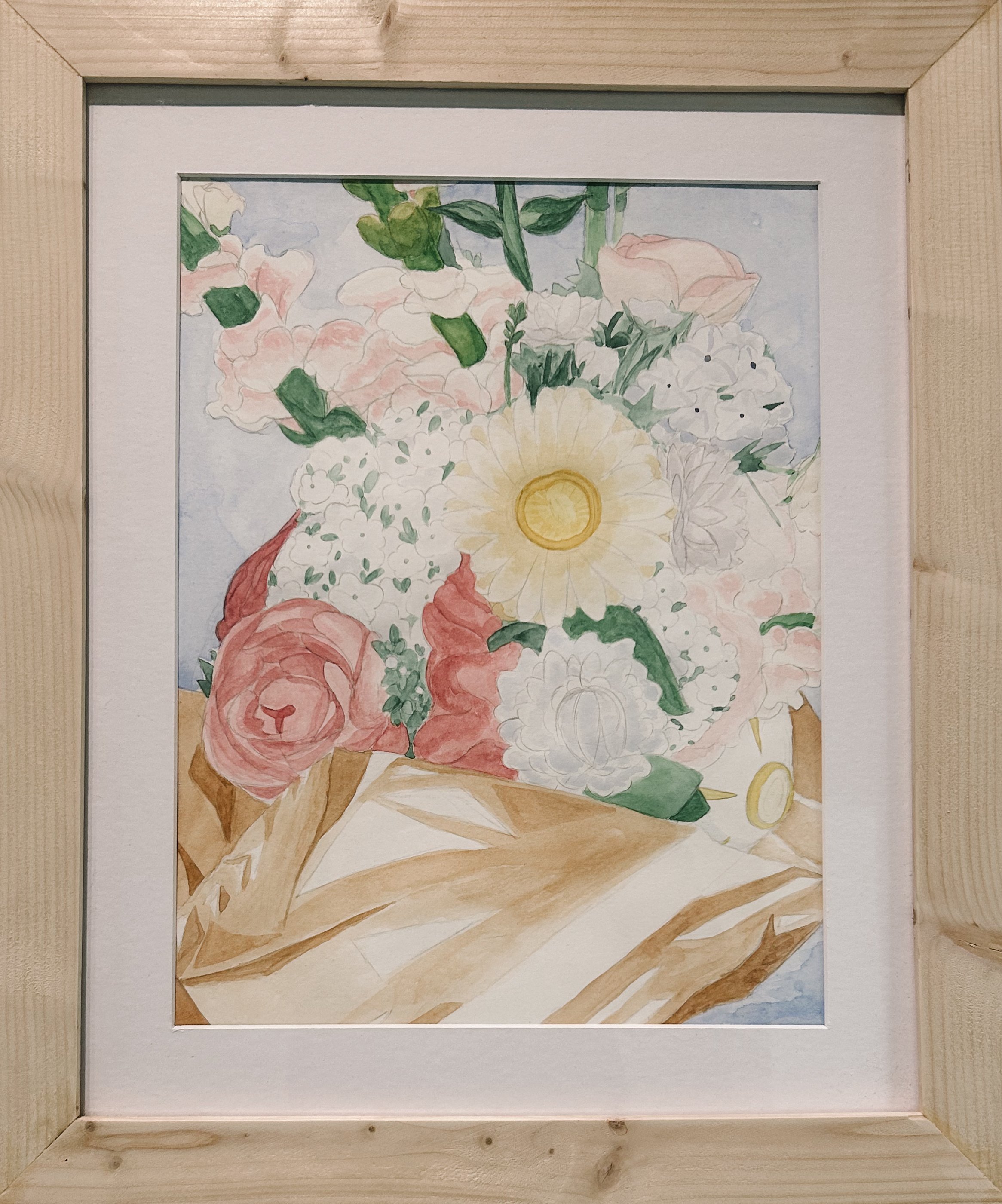 Personal Project with handmade frame and mat