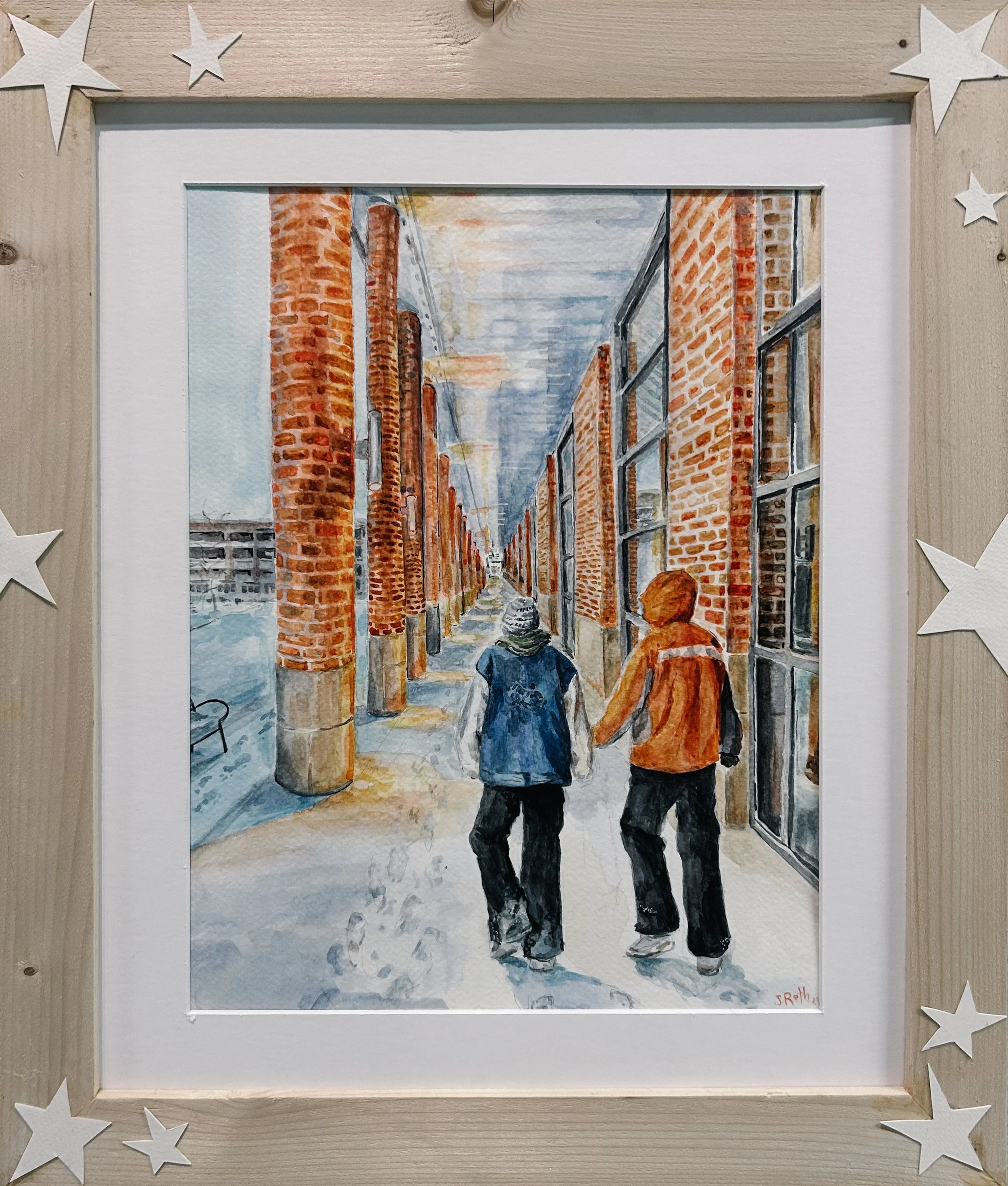 Personal Project with handmade frame and mat