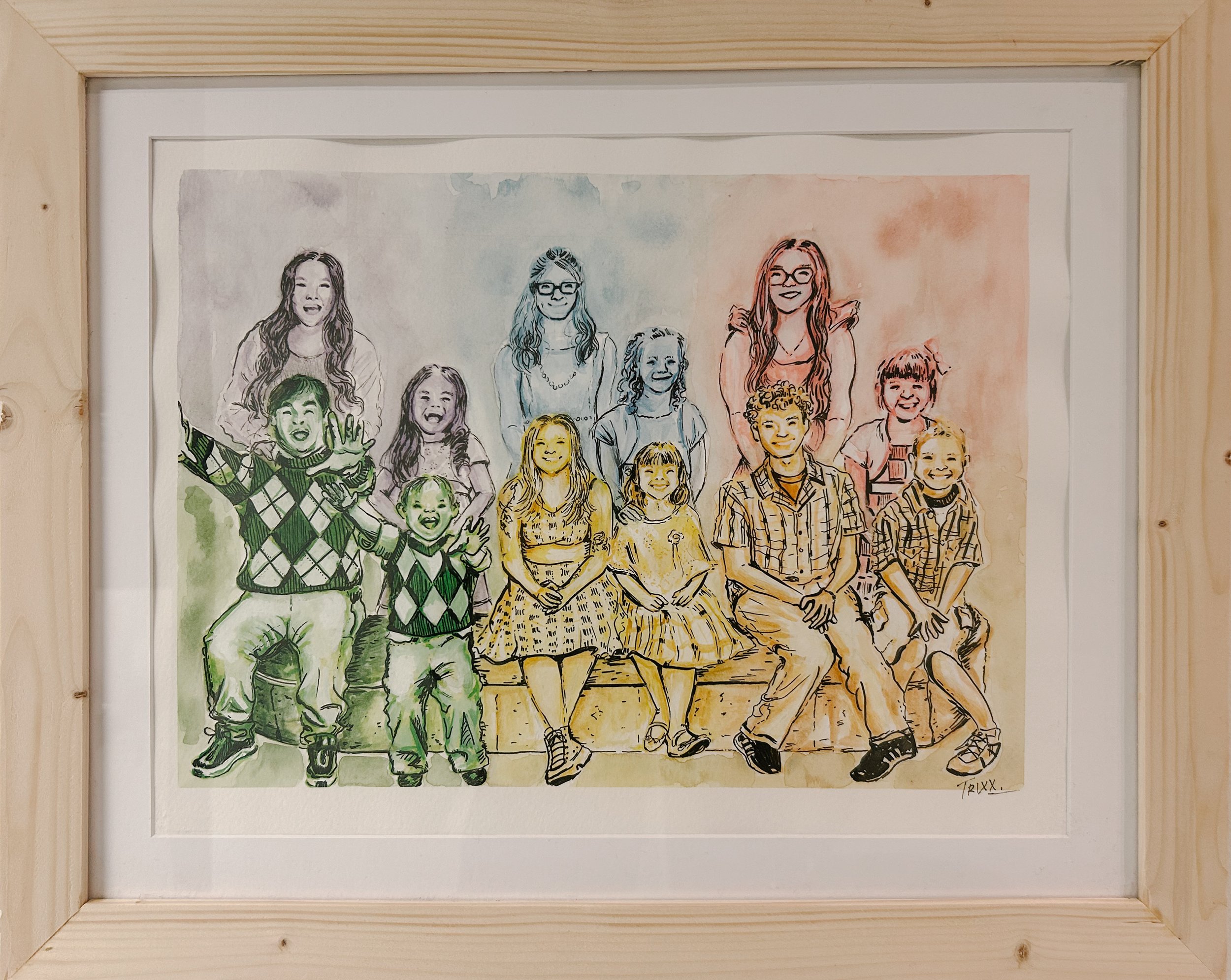 Personal Project with handmade frame and mat