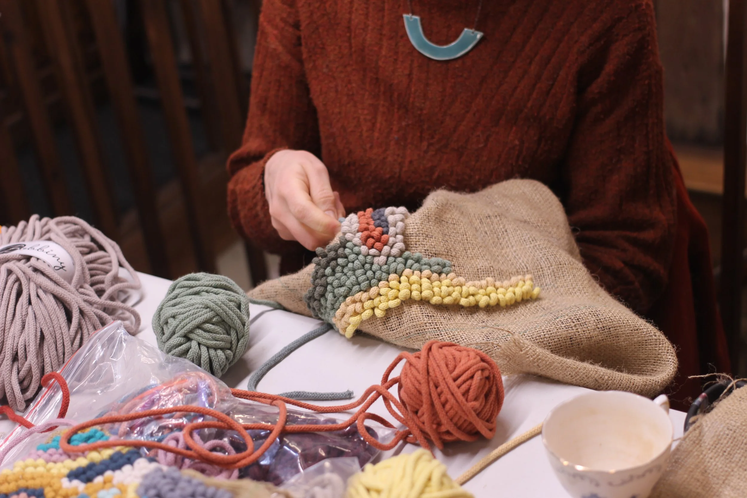 Heritage Rag Rugging Techniques at Calverley Old Hall