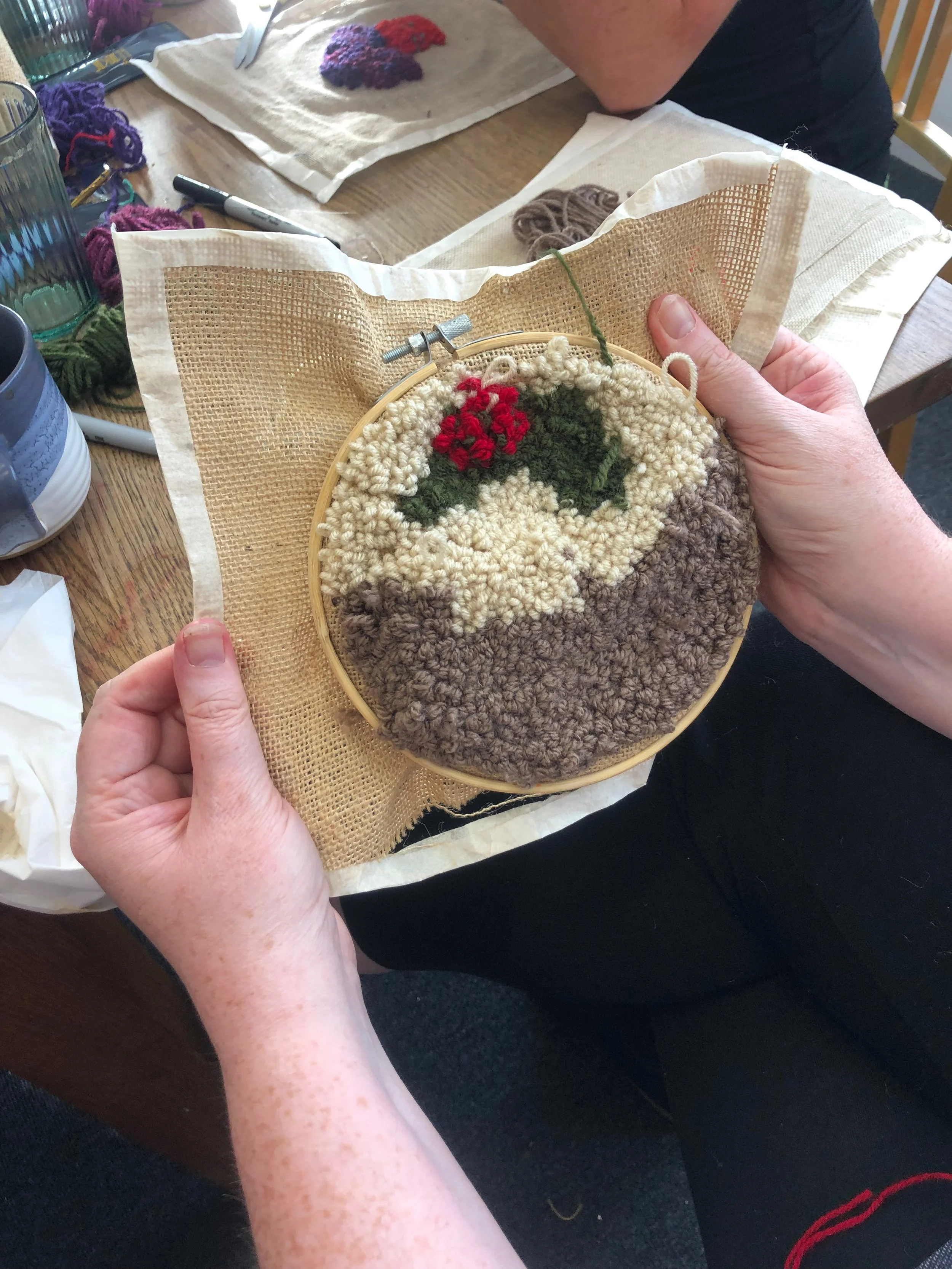 Festive Punch Needle Workshop at Mrs Duttons