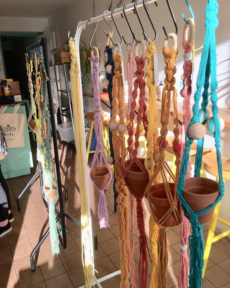 Macrame Plant Hangers at the Stitch Festival
