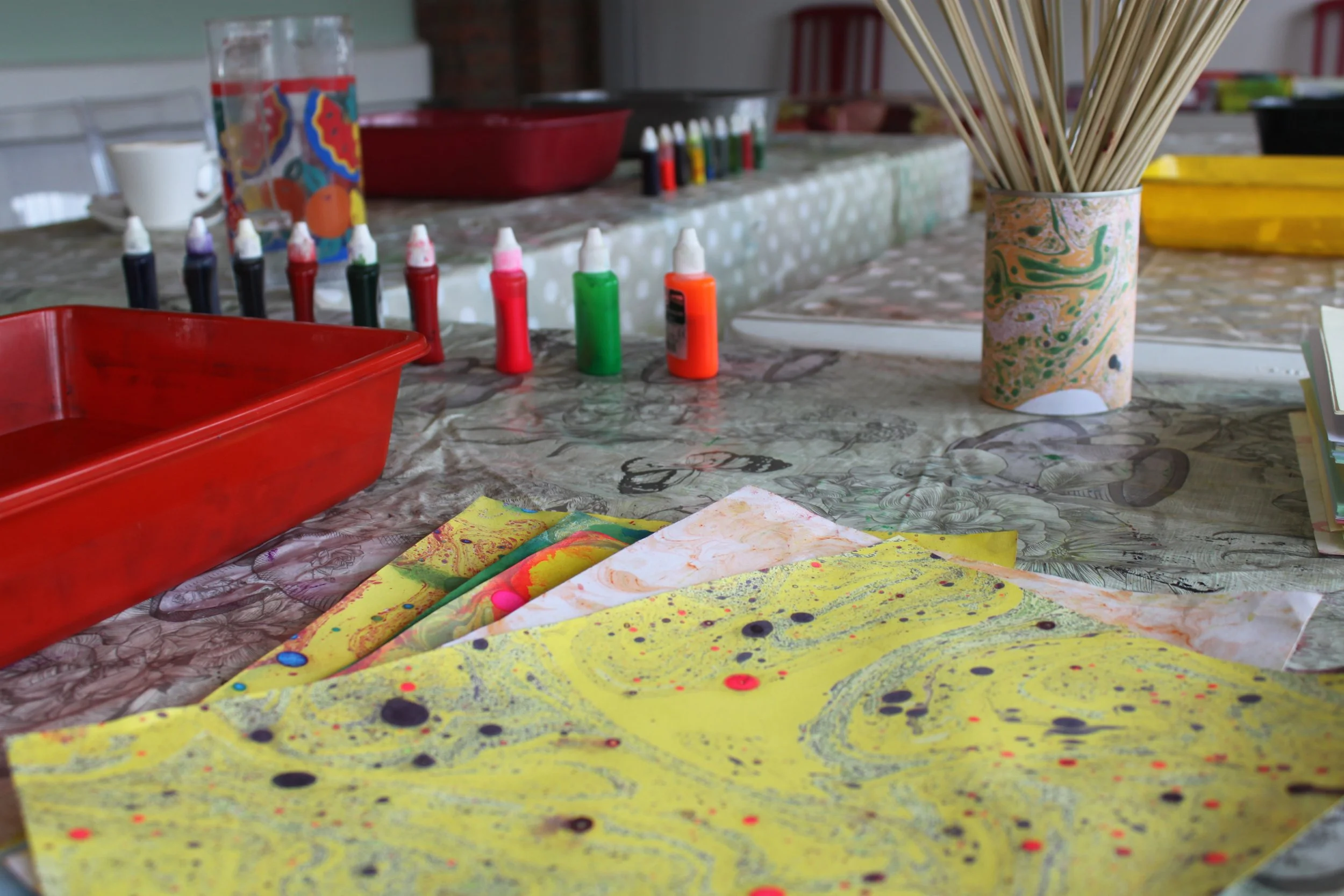 Marbling & Book Binding at Lakeside Arts Centre