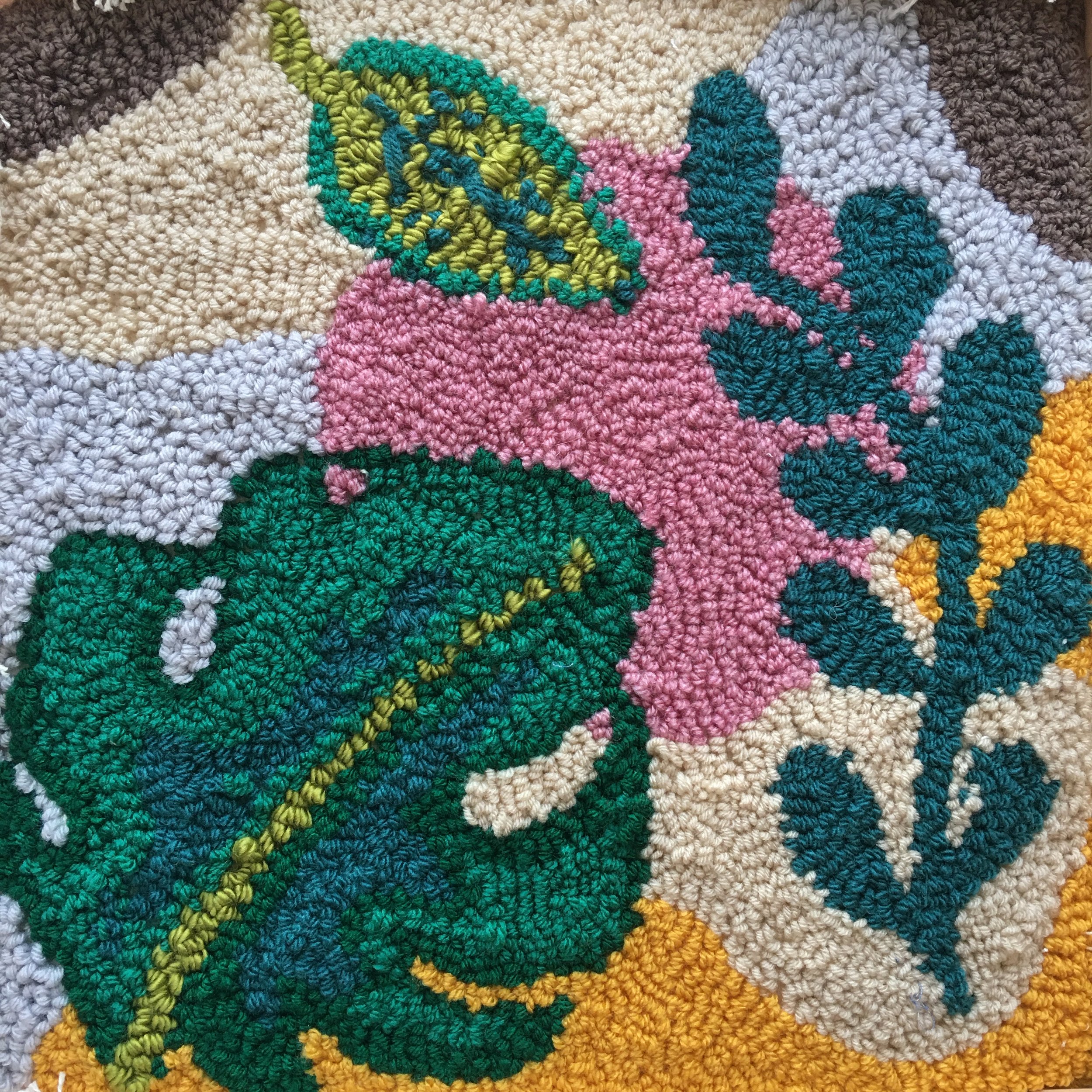 Botanical Punch Needle at Festival of Quilts 