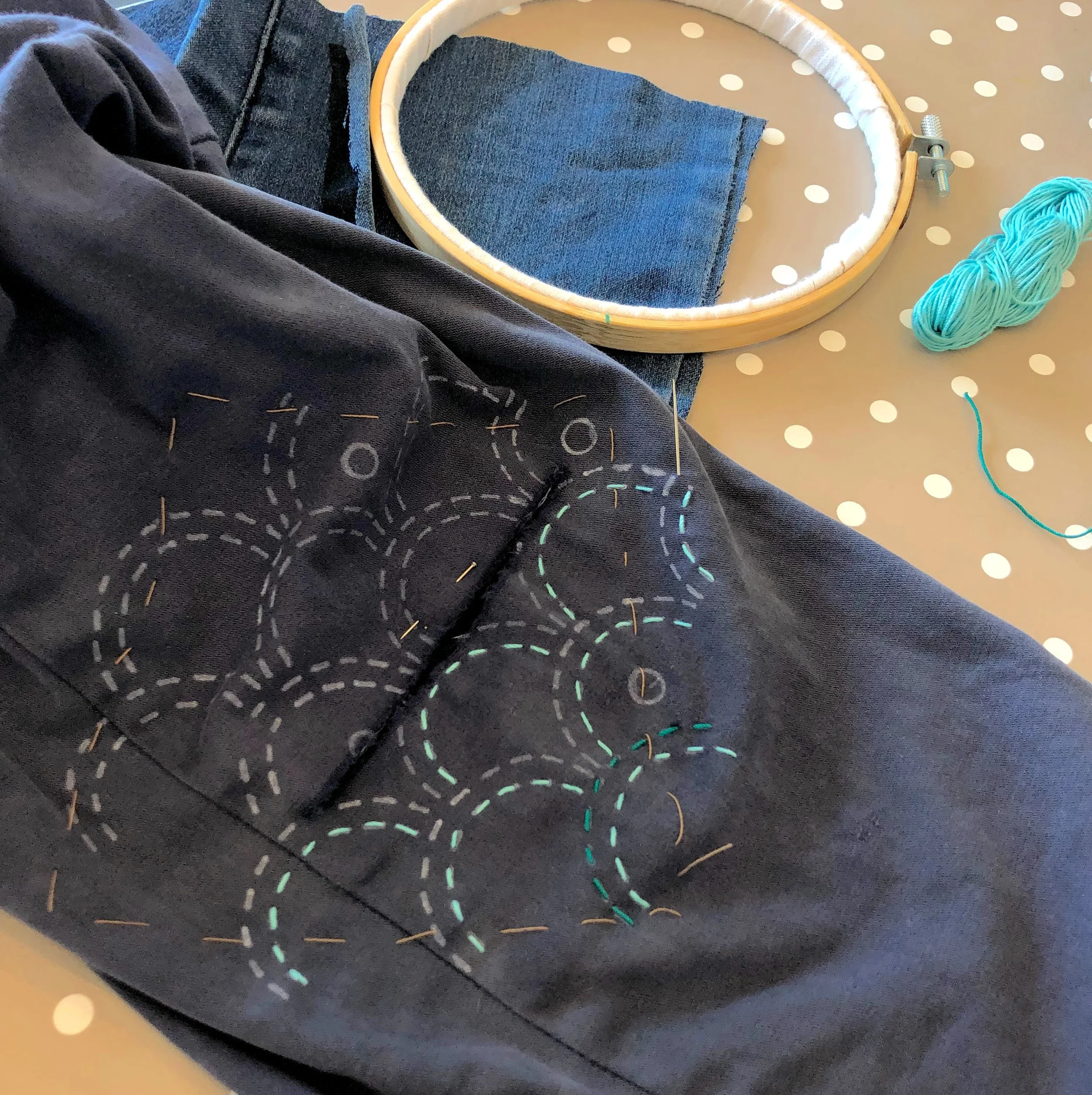 Creative Visible Mending at Festival of Quilts