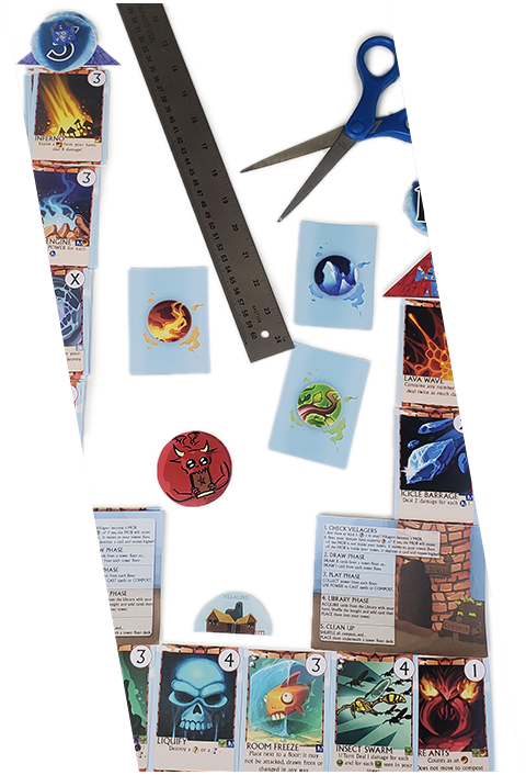An image of the independent board game Mage Grudge.