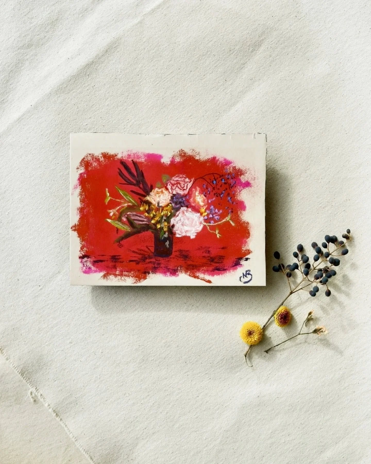 Some gratitude feels too big for words, but here&rsquo;s my best try. 💛
.
A few years ago, I started Making Art Work with Emily, but I had to stop when I went into the hospital for my mental health. At the time, I was painting with acrylics, trying 