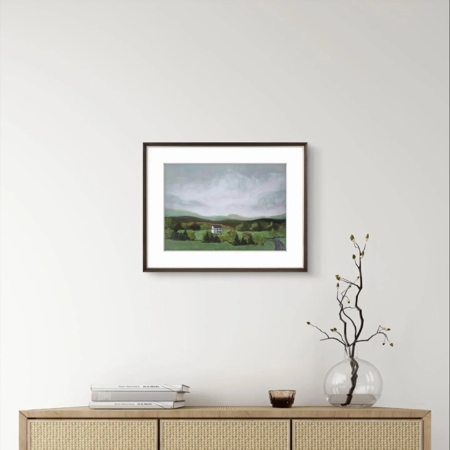 I don&rsquo;t paint to fill walls.
I paint to shift a room&rsquo;s energy, to let your walls tell your story, one framed window at a time.
.
These landscapes are for people who notice light changing on the floor.
Who understand quiet as a form of con