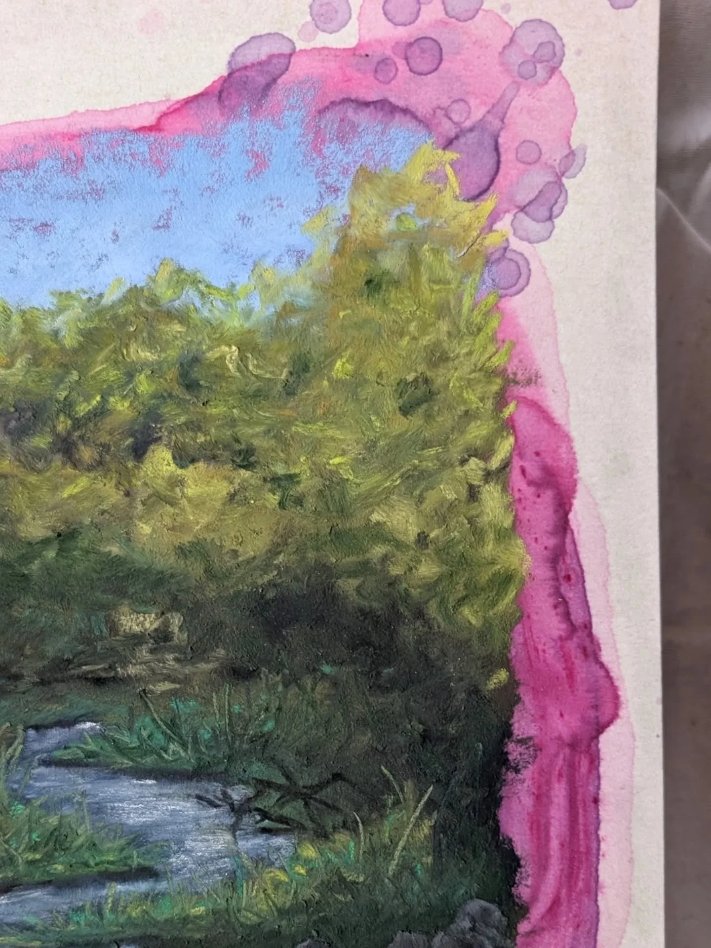 I tried something new in this one, letting the underpainting stay visible instead of covering it up.
.
It feels more&hellip; honest? Like you can see the story of how the piece came to be, instead of just the polished ending.
I&rsquo;m really curious