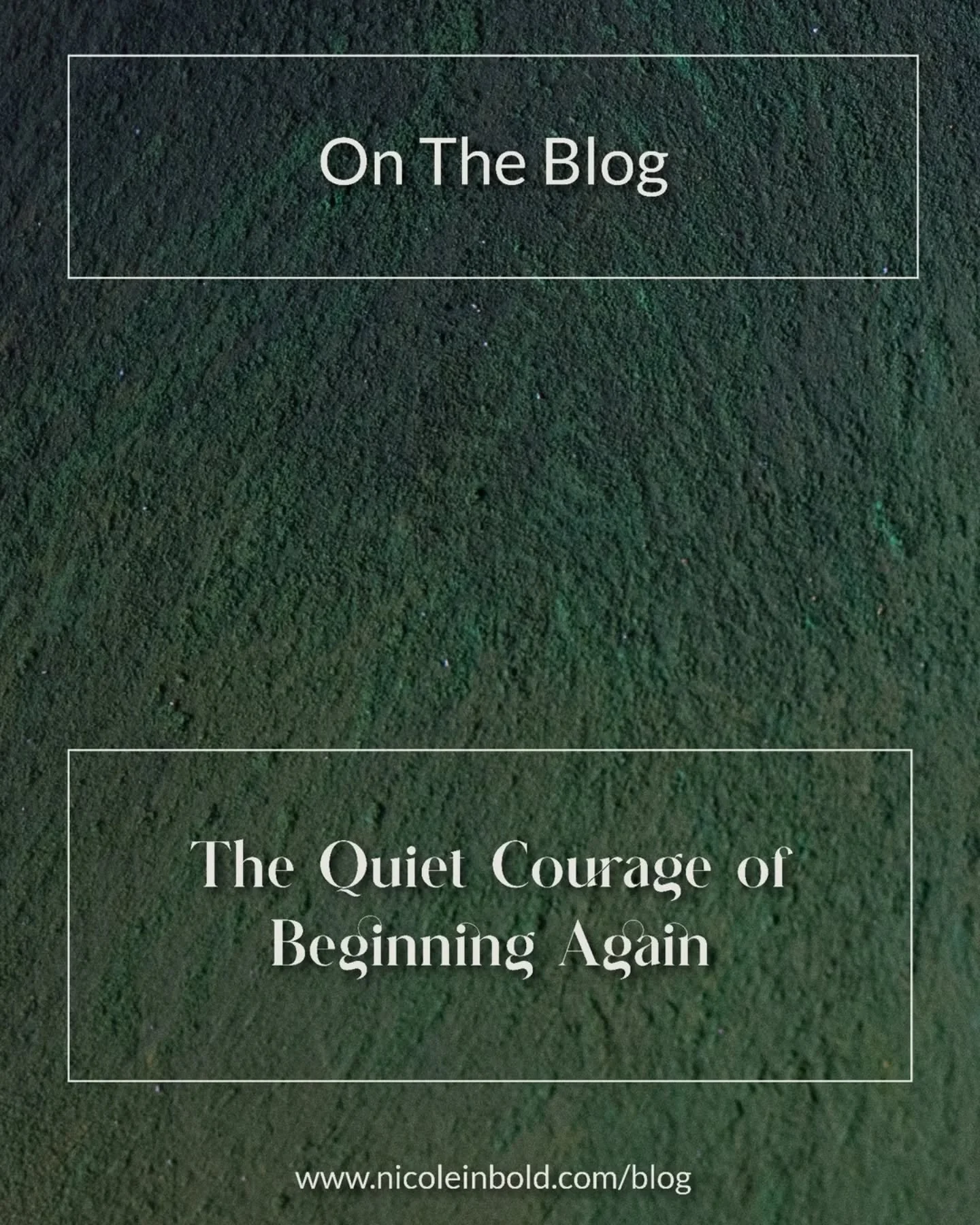 Starting and starting again rarely feels brave in the moment.
.
It usually feels tender. Uncertain. Quiet.
.
But courage doesn&rsquo;t need confidence to begin, confidence comes after.
.
An inch forward is still forward.
1% movement still counts.
You