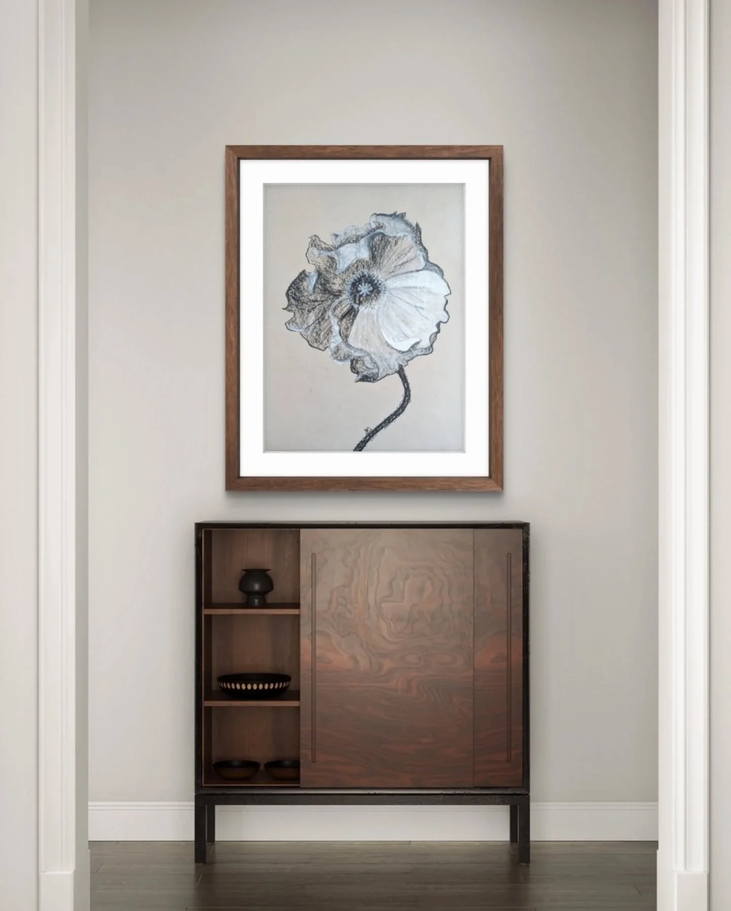 Stillness is louder than we think.
.
When I stripped the color back and worked in black and white, everything became about contrast. Light against dark. Form against space. Nothing to hide behind.
.
This piece is called Presence.
.
There is a quote b