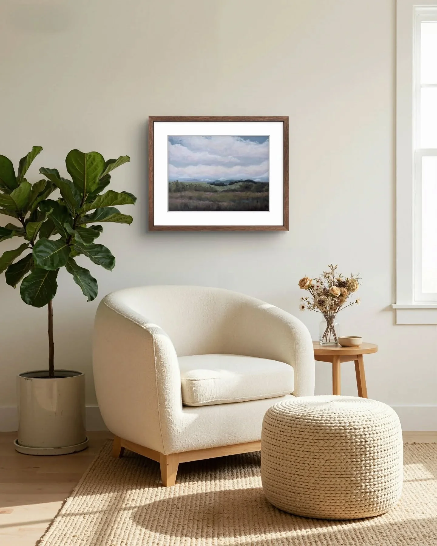 Scale changes everything.
.
The Konza Collection: Take Up Space includes a couple of 18x24" originals in full color. These paintings do not blend in. They anchor a room. They shift the energy. They hold space.
.
18x24 original
 $1,250
.
If you h