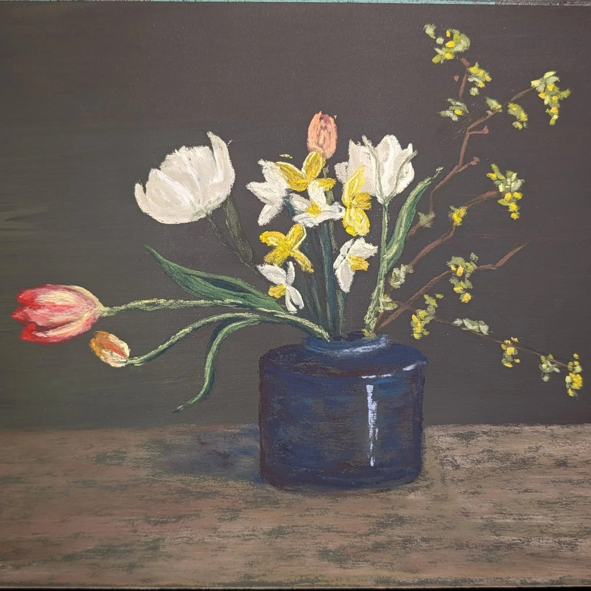 My husband signed me up for a flower CSA, and I love it!
.
Each week, he picks up a bouquet, and naturally, I have to paint them!
.
Here are the bundles that came home over the past 4 weeks!
.
Thank you, @whisperingflowerfarm , for providing and crea