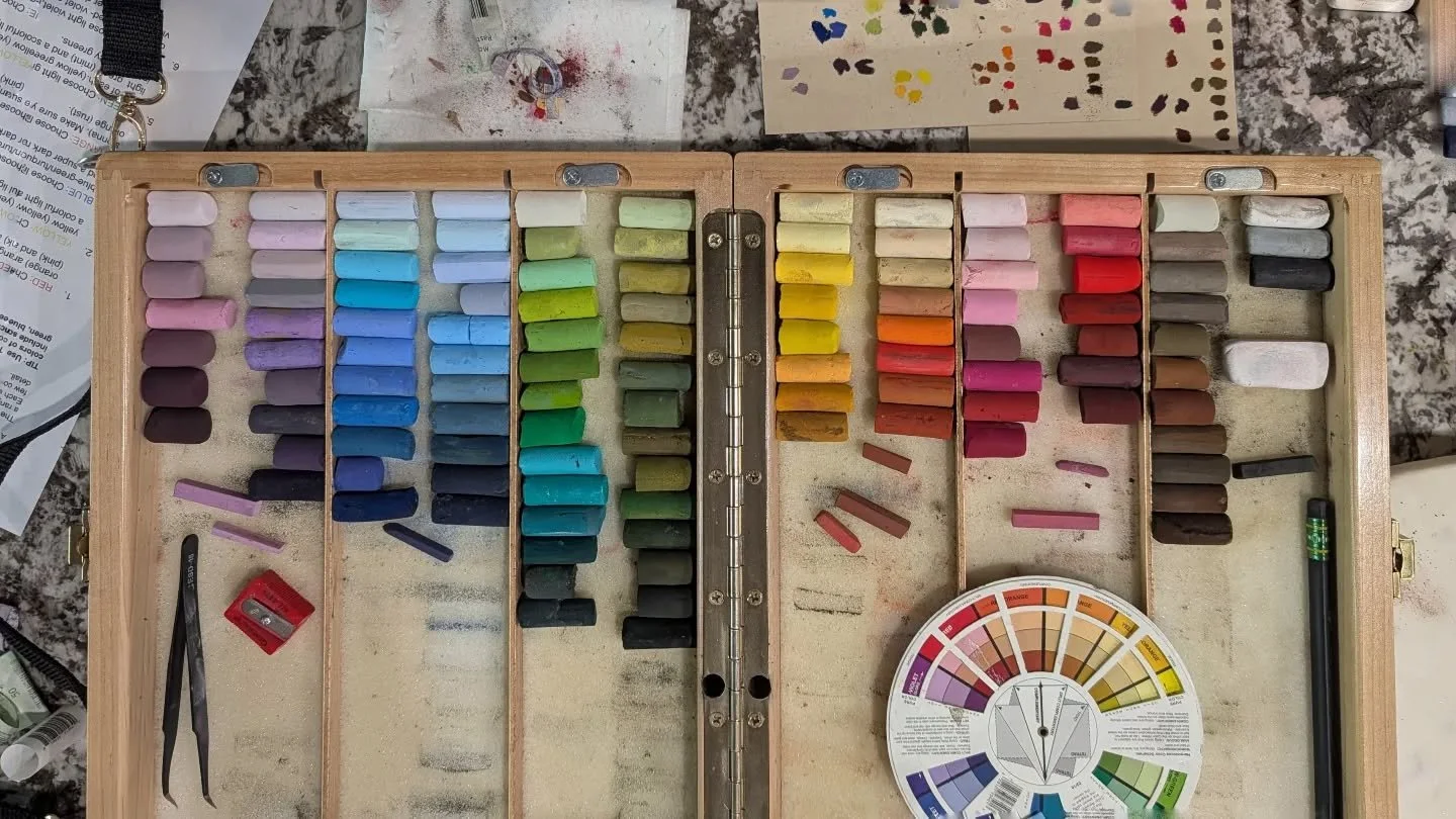 I took a short break this past week to regroup, reorganize, and get ready for my next adventure.
.
This Saturday, I'll be participating in Frederick County's Barnstorming event, where artists spend the day painting historic, often still-working barns