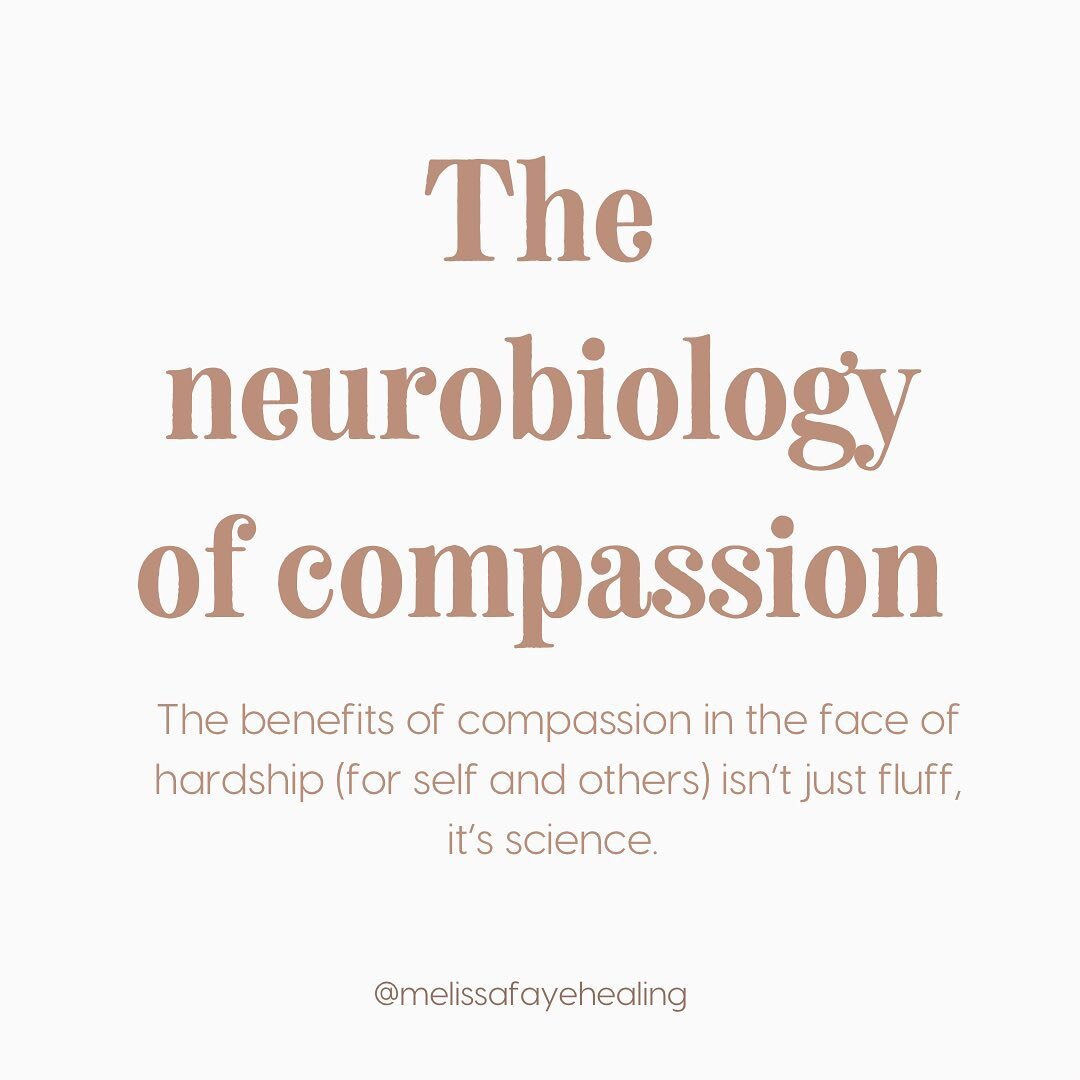 Ever wonder why there is so much emphasis on compassion, especially self-compassion? This is a wordier one so save and come back to it as necessary or needed!

One of the things that I find *foundational* to my work with others (and myself) is self-c