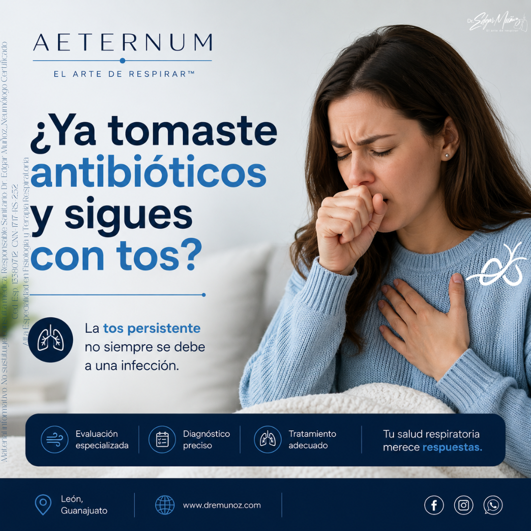 ¿Por qué sigo tosiendo si ya tomé antibióticos?