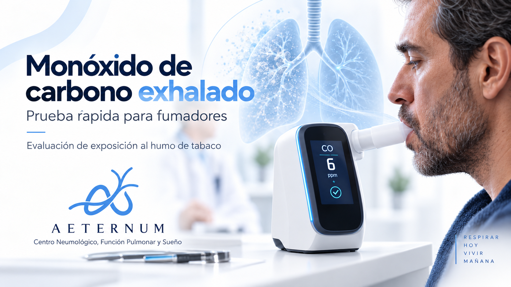 Medición de monóxido de carbono exhalado