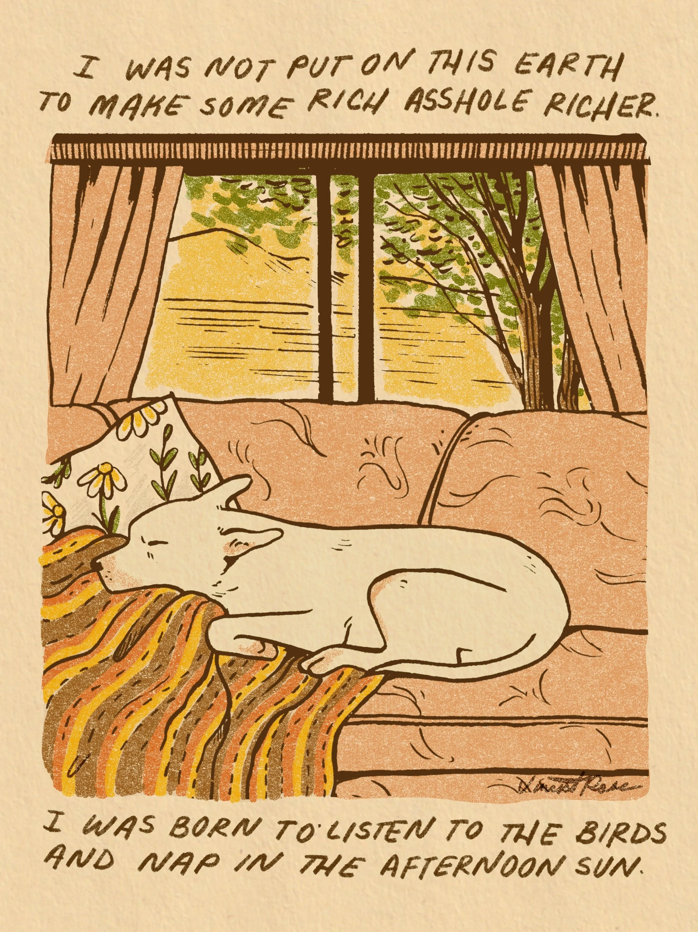 PRINT - "Afternoon Sun"