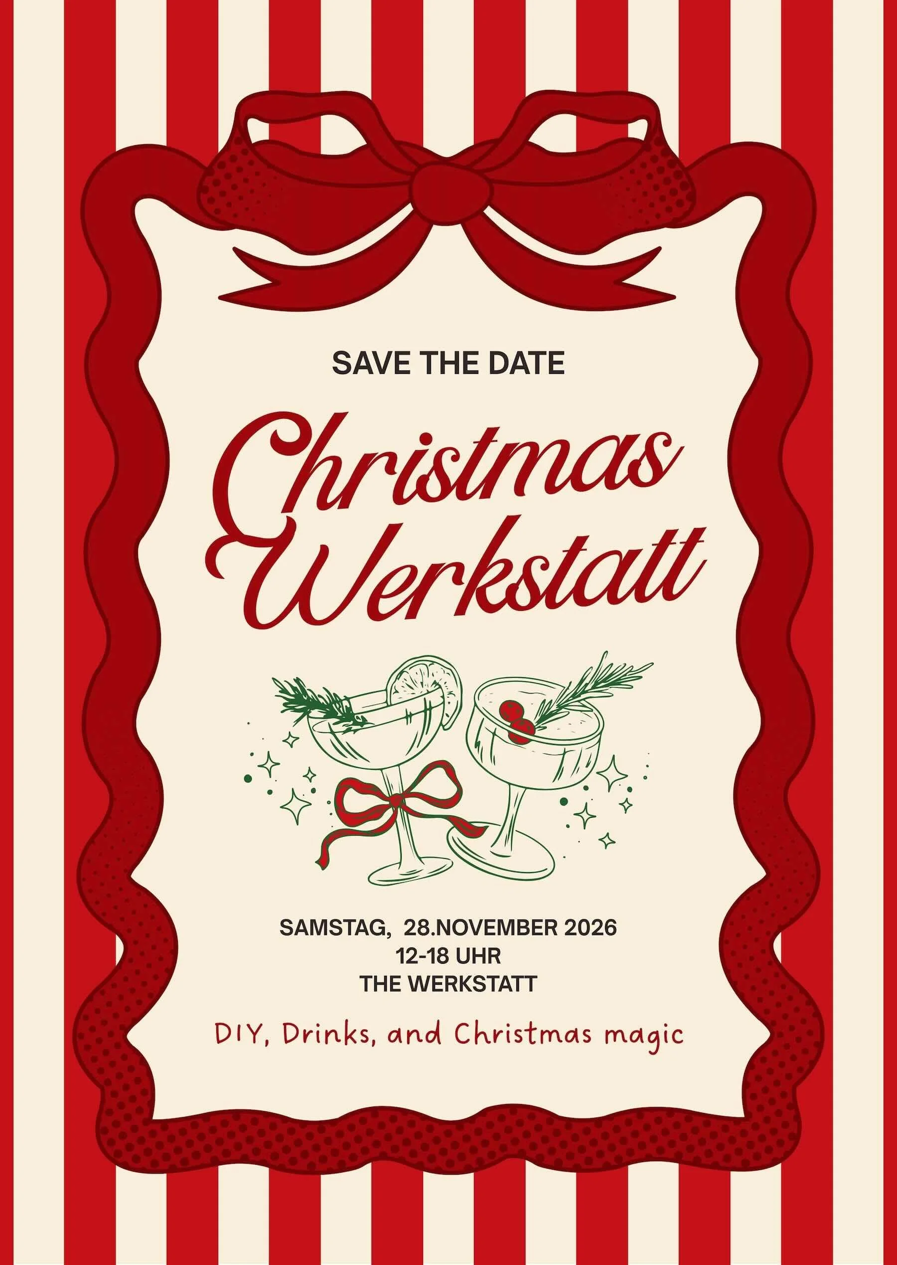Schriftzug 'Christmas Werkstatt'