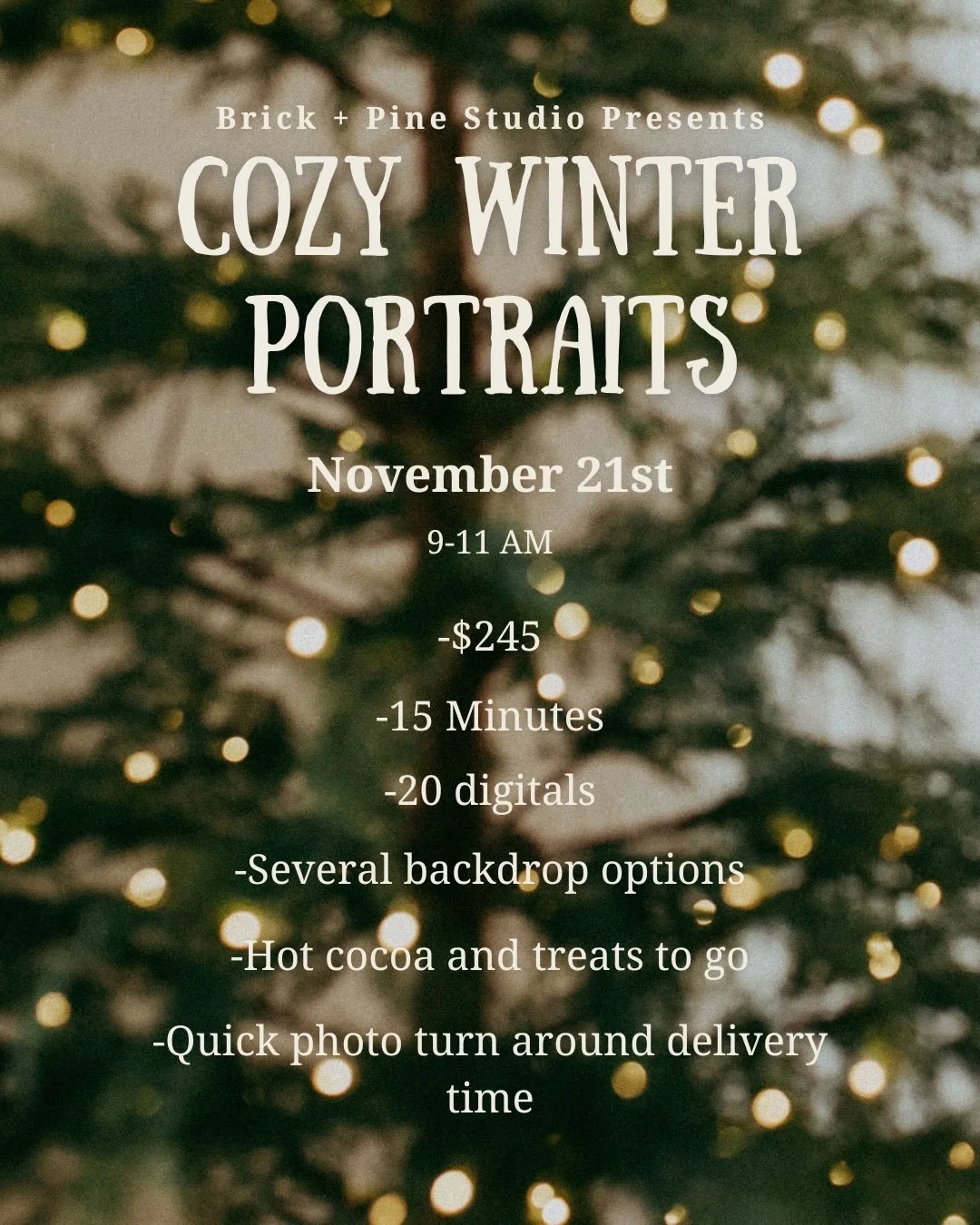 Cozy Winter Portrait Sessions
