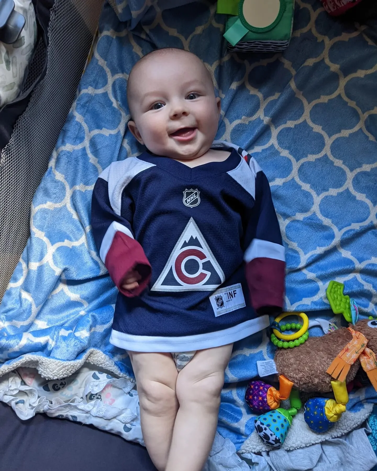 The cutest little guy!! Never knew how much I would love being a dad!